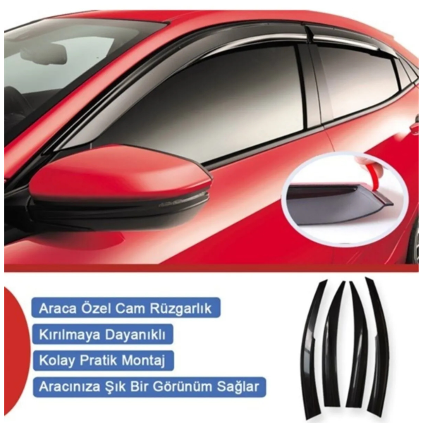 Ford C-Max 2005 Rüzgarlık 4'lü Takım