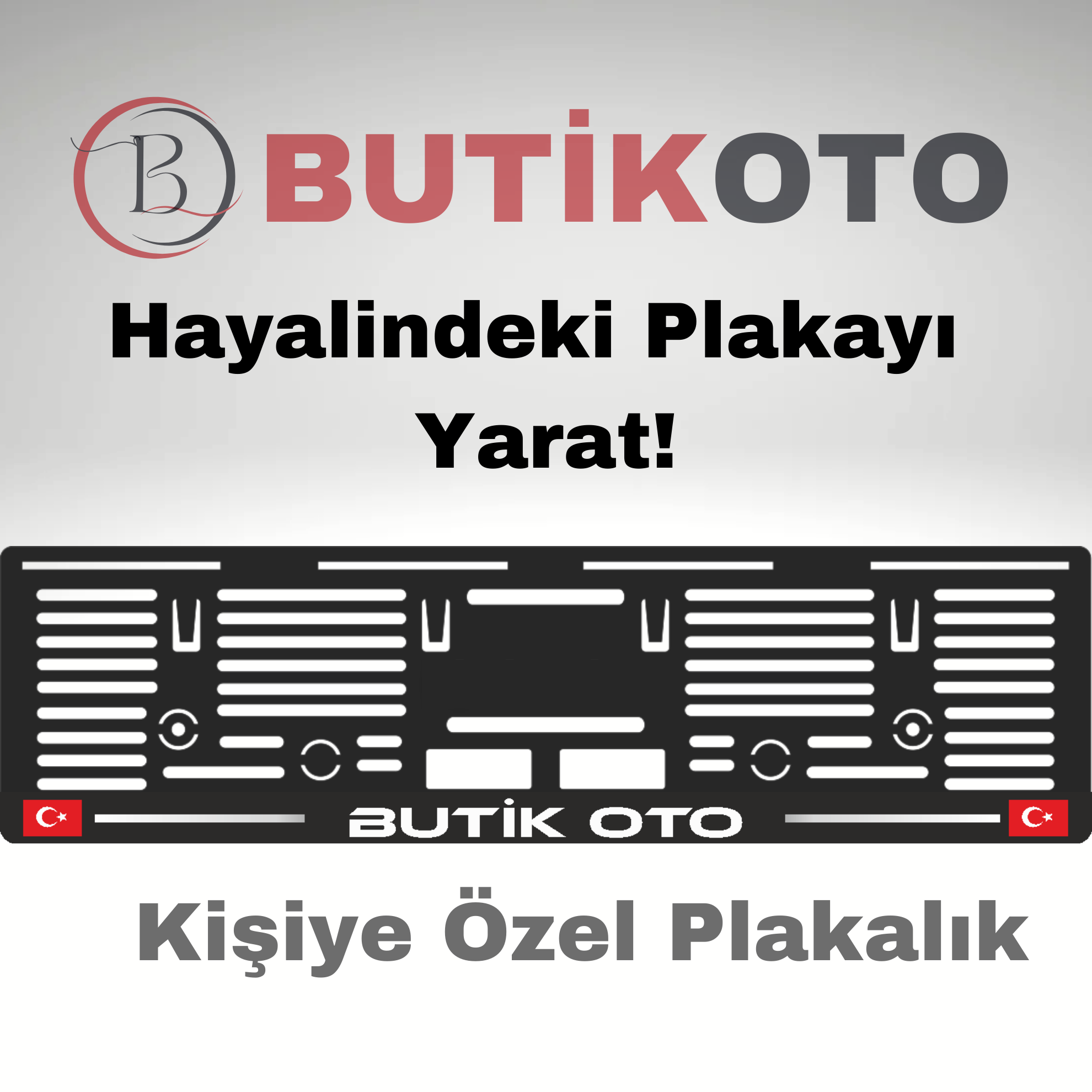 Kişiye Özel Plakalık Tasarımı